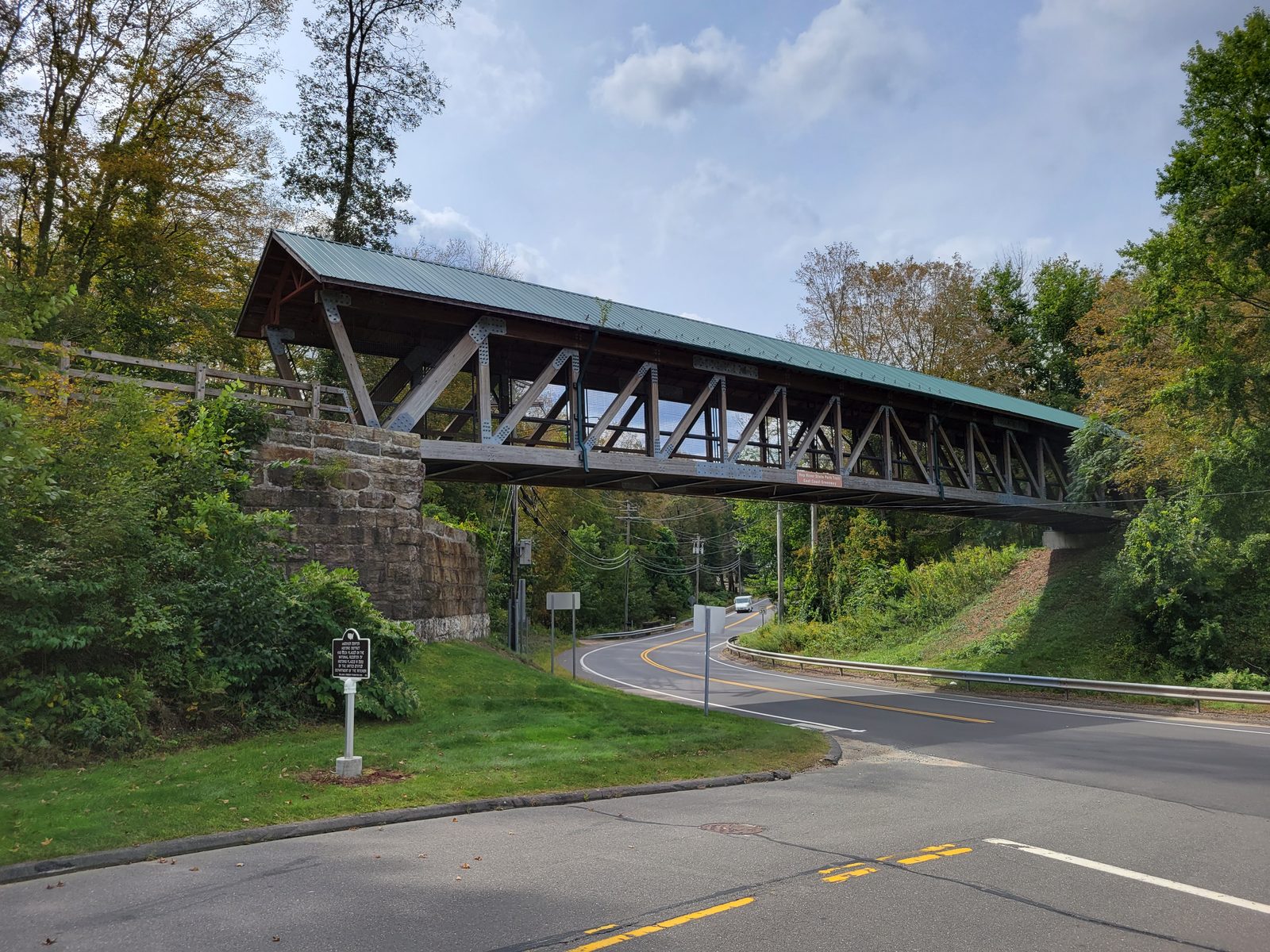 Hop River Trail bridge, Andover