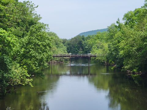 Farmington River footbridge