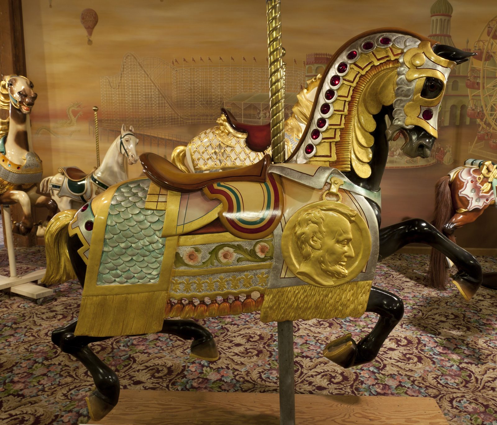 Carved carousel horse, The Carousel Museum