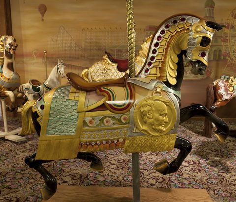 Carved carousel horse, The Carousel Museum