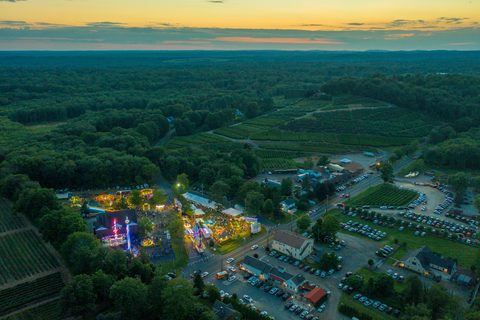 Easton town center, aerial