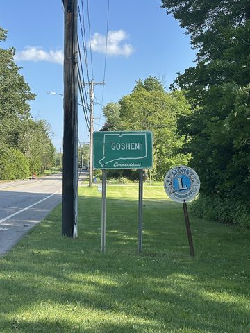 Goshen town sign