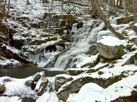 Falls Brook Falls, Tunxis State Forest