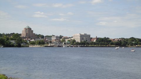 Downtown Middletown on the Connecticut River