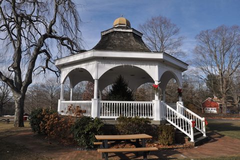 Monroe town green bandstand