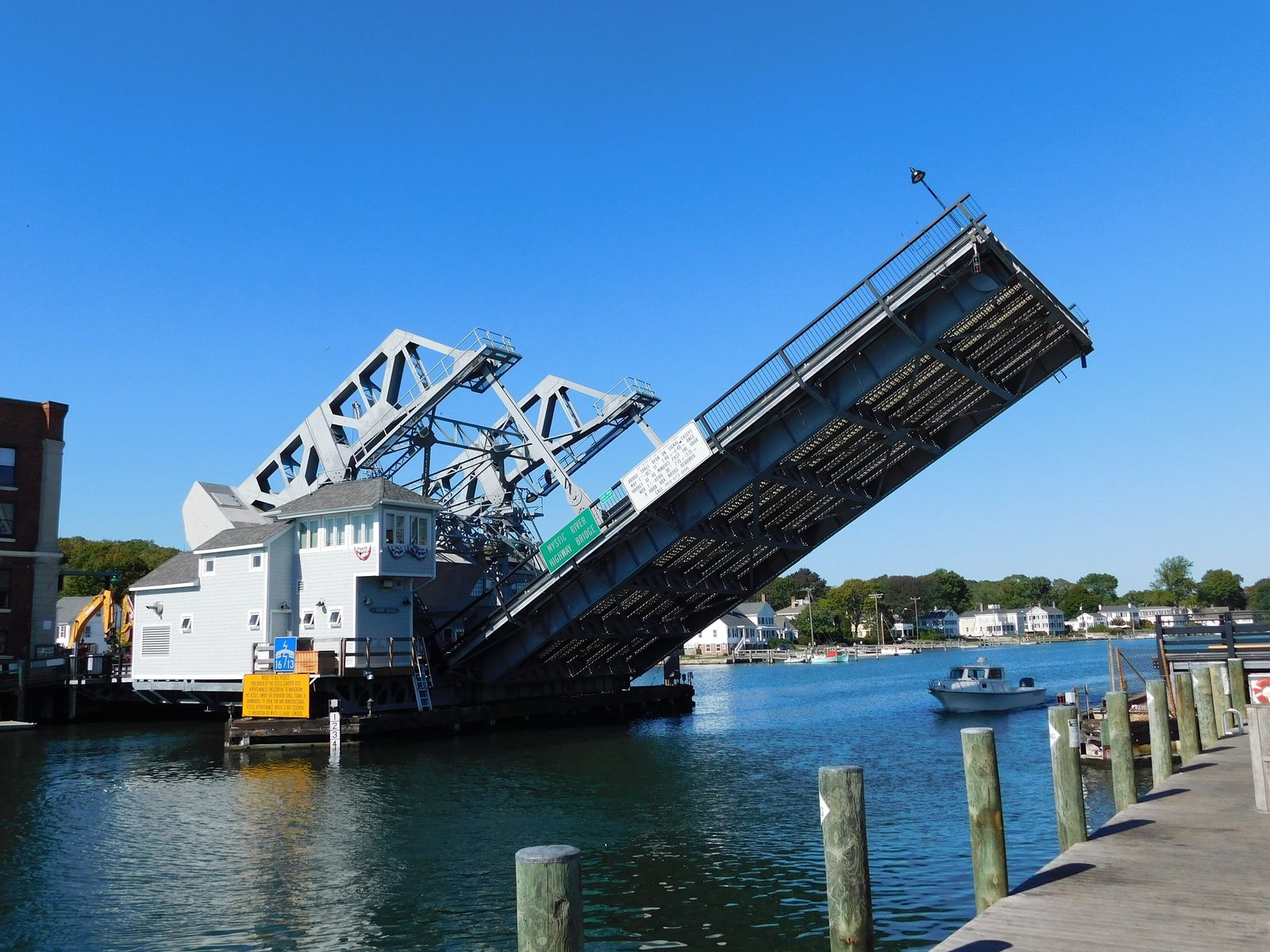 Mystic River bascule drawbridge