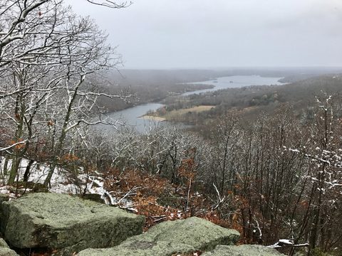 Squantz Pond and Candlewood Lake overlook