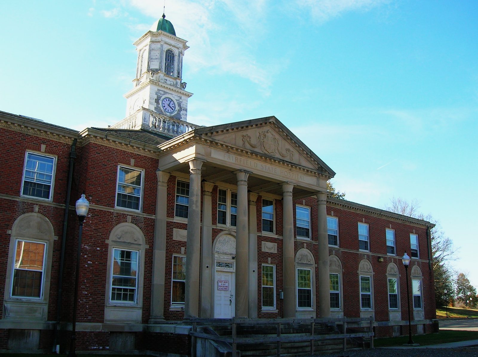 Former Fairfield Hills Hospital main building