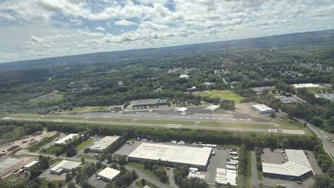 Robertson Airport, aerial view