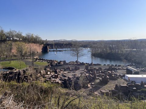Brownstone quarry and Arrigoni Bridge