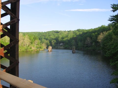 Lake Zoar old bridge