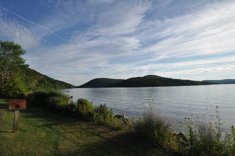 Lake Waramaug with Mount Bushnell