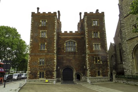 The Tudor gatehouse of Lambeth Palace, Lambeth Palace Road