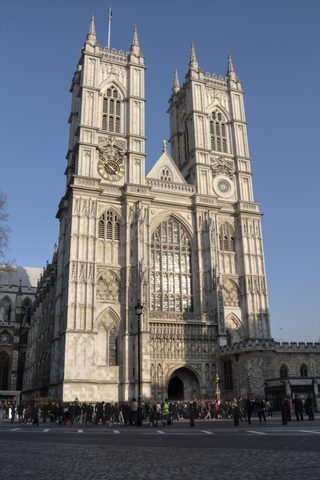 The west front of Westminster Abbey, Dean's Yard, Westminster