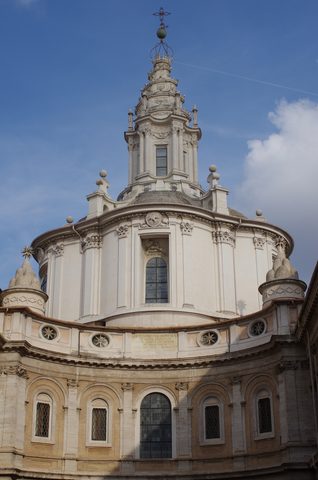 Sant'Ivo alla Sapienza: the dome and spiral lantern