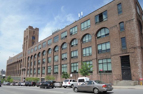 The brick front of the American Bank Note Company Printing Plant