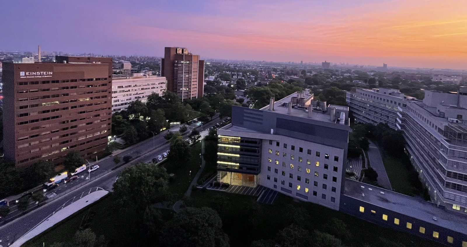 Albert Einstein College of Medicine at dusk