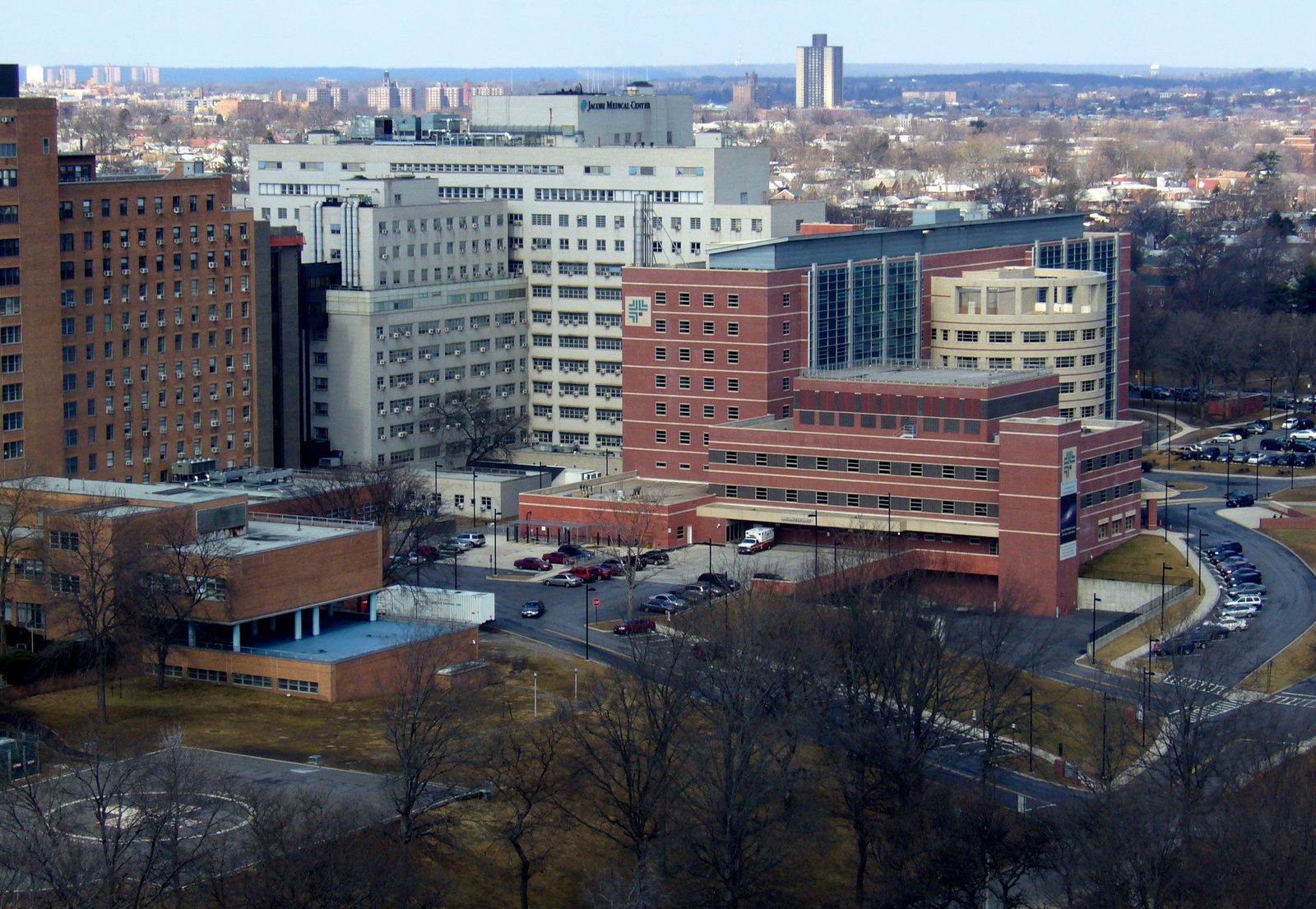 Jacobi Medical Center from the air