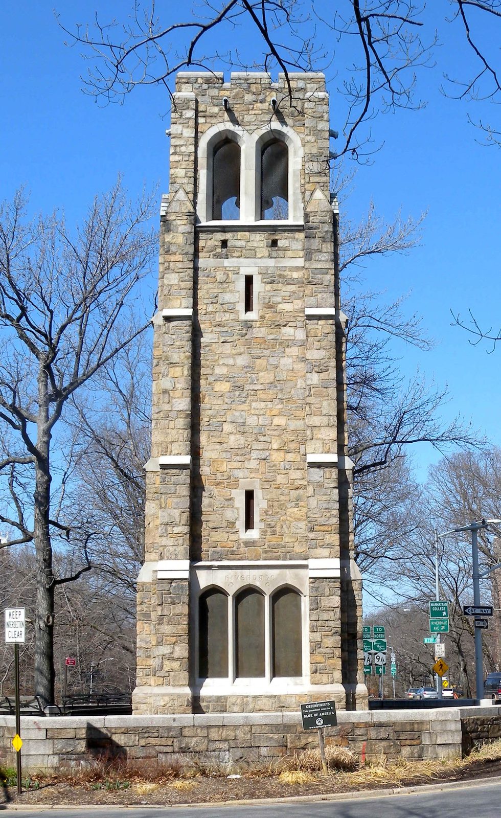 Riverdale Monument bell tower