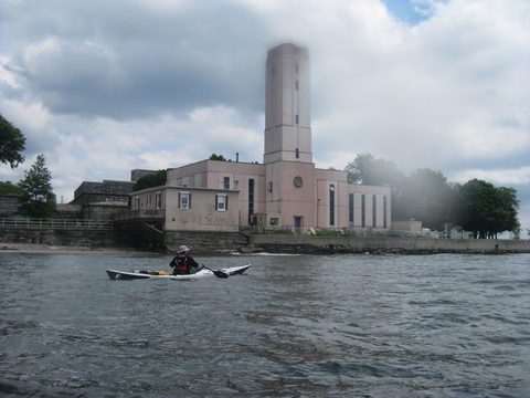 SUNY Maritime College from the water