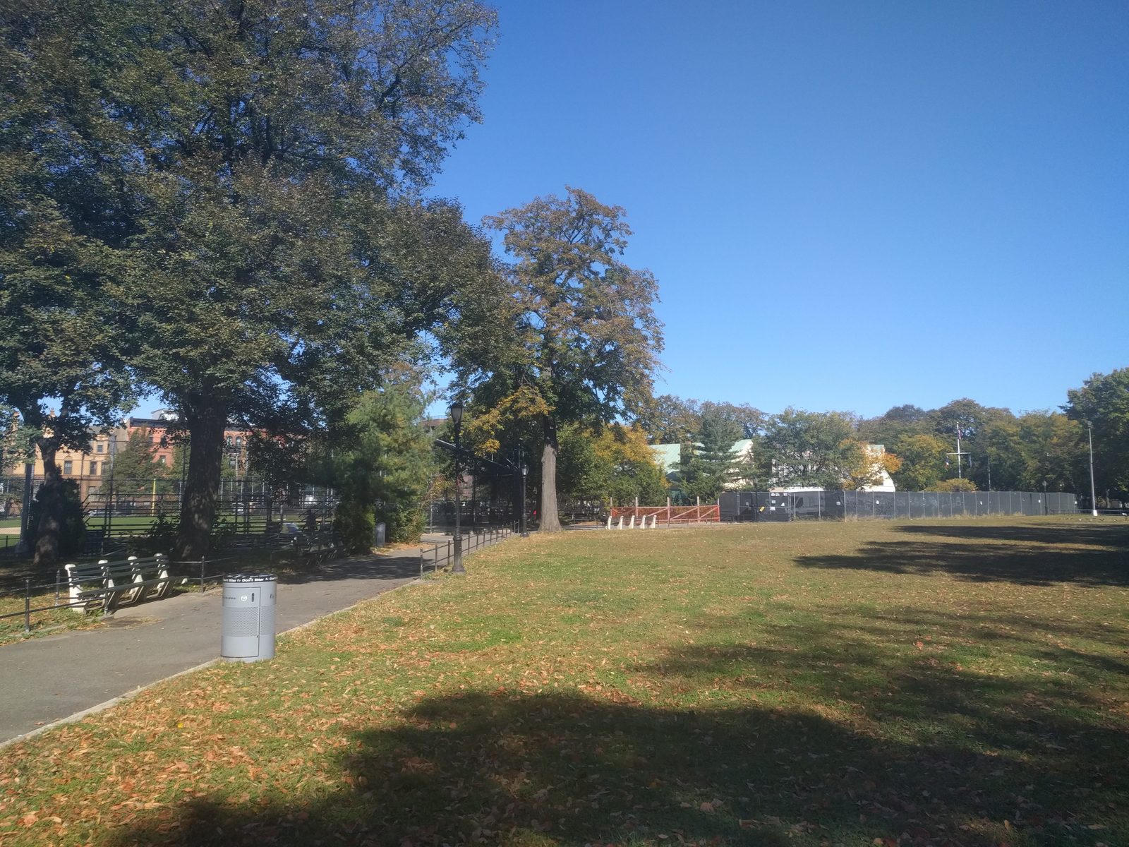 Lawn and trees at Herbert Von King Park