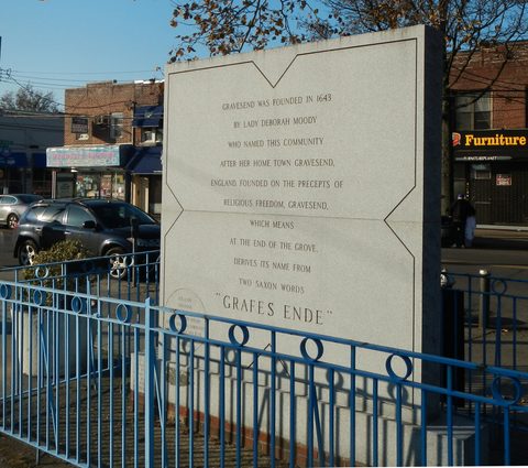 Lady Moody monument, Gravesend