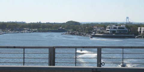 The Mill Basin waterfront from the bridge