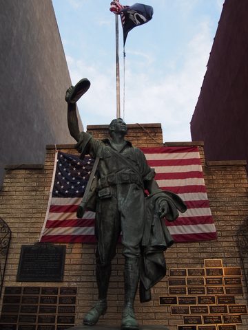 The Red Hook war memorial doughboy