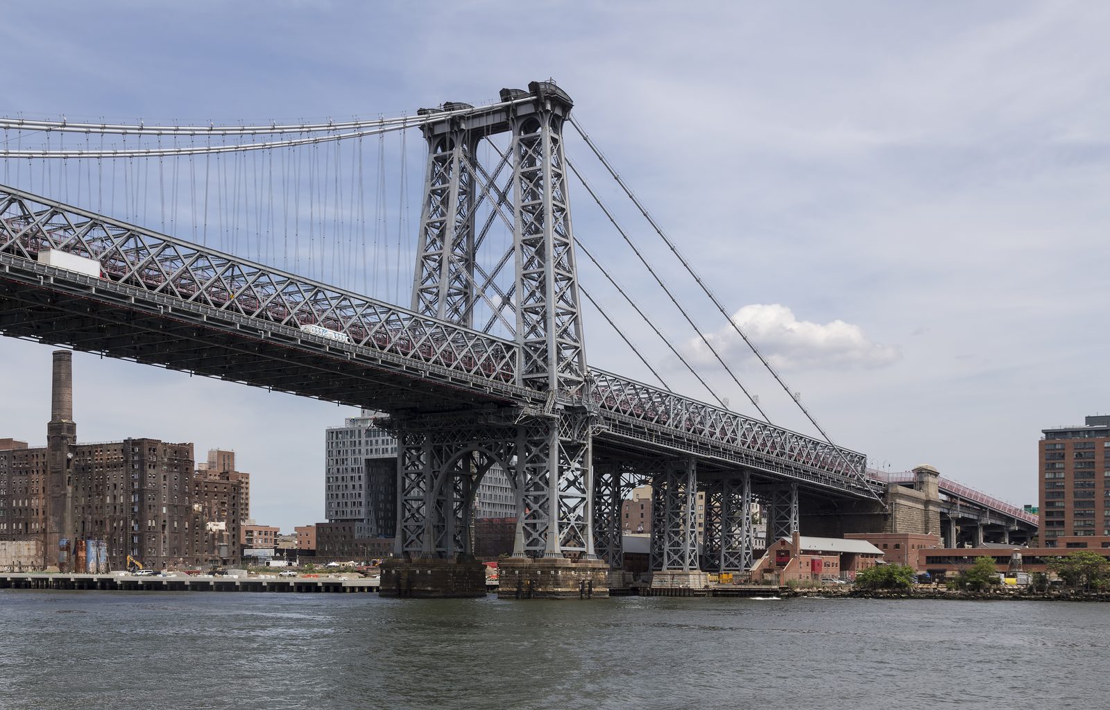 The Williamsburg Bridge over the East River