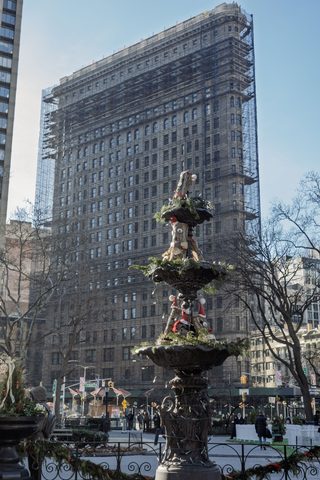 Madison Square Fountain and Flatiron Building