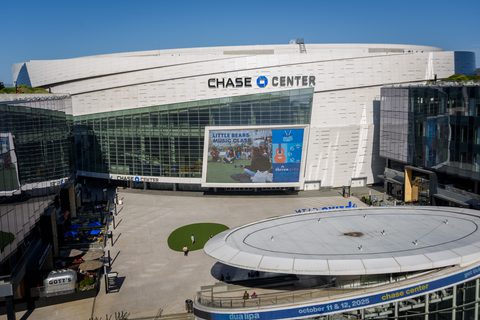 Chase Center and the Thrive City west plaza