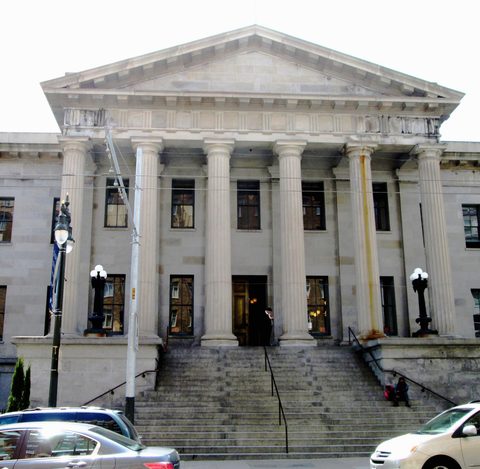 The Fifth Street portico of the Old San Francisco Mint